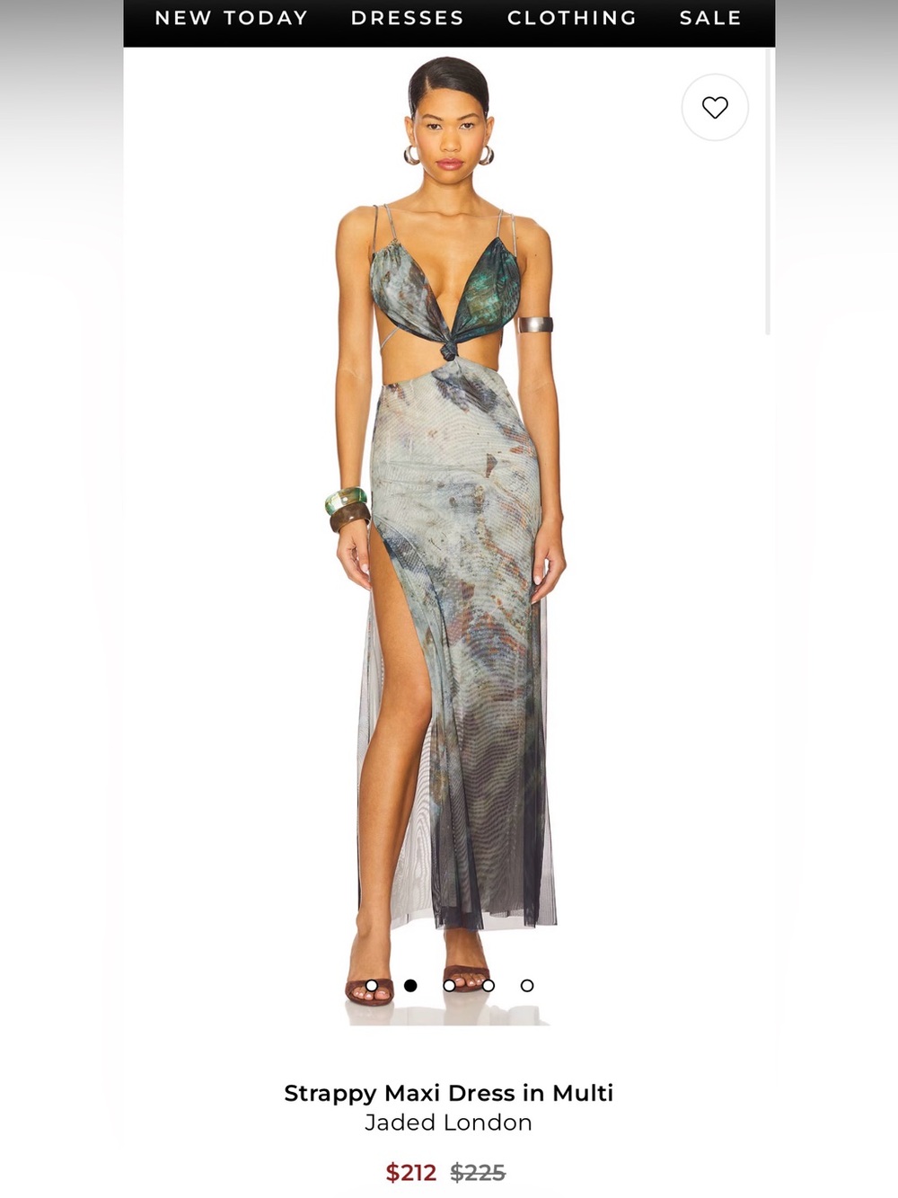 Azariah Maxi Dress With Turquoise Trim